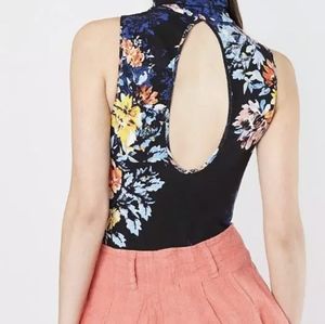 Free People pixie floral print bodysuit SET OF TWO!